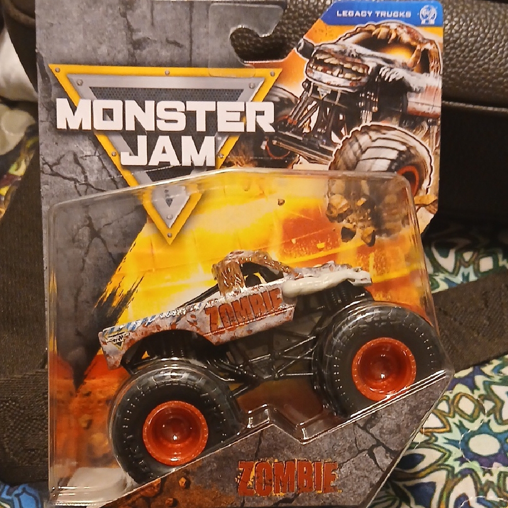 Zombie Monster JAM  Truck Toy - Orange and Black 1/64